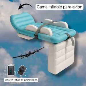 Cama de avión inflable para viaje con bebés y niños pequeños